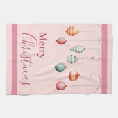 Victoriaans Kerst Ornamenten Keuken Handdoeken (Horizontaal)