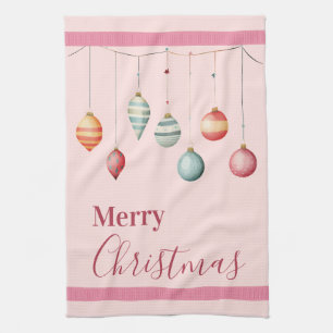 Victoriaans Kerst Ornamenten Keuken Handdoeken