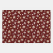 Victoriaans Kerst Papier Ornamenten Collage Inpakpapier Vel (Voorkant 2)