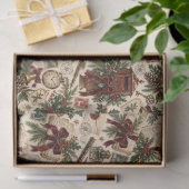 Victoriaans Kerst Postkantoor Tissuepapier (Geschenk)