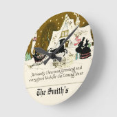 Victoriaans kerst ronde klok (Hoek)