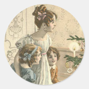 Victoriaans Kerst sticker