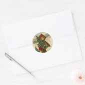Victoriaans Kerst sticker (Envelop)