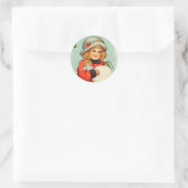 Victoriaans Kerst sticker (Tas)
