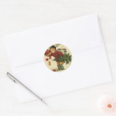 Victoriaans Kerst stickers voor uw kaarten (Envelop)