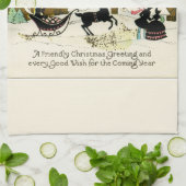 Victoriaans kerst theedoek (Gevouwen)
