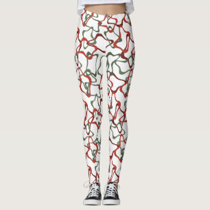 Victoriaans kerst veelhoeken leggings