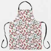Victoriaans kerst veelhoeken schort (Voorkant)