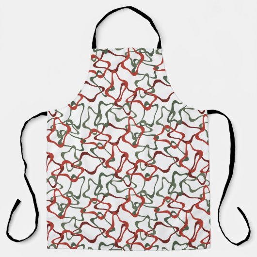 Victoriaans kerst veelhoeken schort (Voorkant)