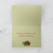 Victoriaans kerst vogel Kaart (Binnen)