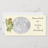 Victoriaans kerstangel, Gloria in Excelsis Deo Feestdagenkaart (Voorkant)