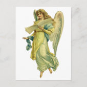 Victoriaans kerstangel, Gloria in Excelsis Deo Feestdagenkaart (Voorkant)