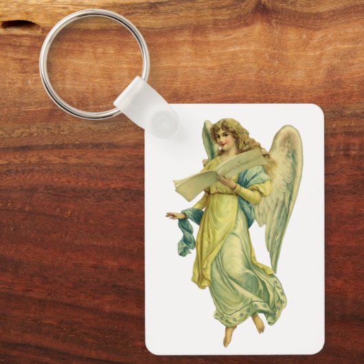 Victoriaans kerstangel, Gloria in Excelsis Deo Sleutelhanger (Voorkant)