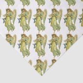 Victoriaans kerstangel, Gloria in Excelsis Deo Tissuepapier (Detail)