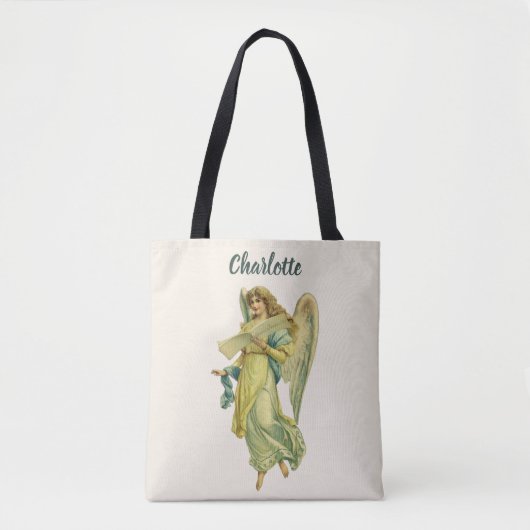 Victoriaans kerstangel, Gloria in Excelsis Deo Tote Bag (Voorkant)