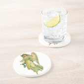 Victoriaans kerstangel, Gloria in Excelsis Deo Zandsteen Onderzetter (Zijkant)