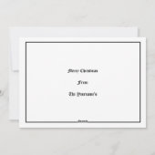 Victoriaans kerstavond Feestdagenkaart (Achterkant)