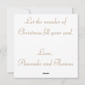 Victoriaans kerstavond tijd om de boom te versiere feestdagenkaart (Achterkant)