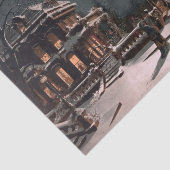 Victoriaans kerstavond tissuepapier (Detail)