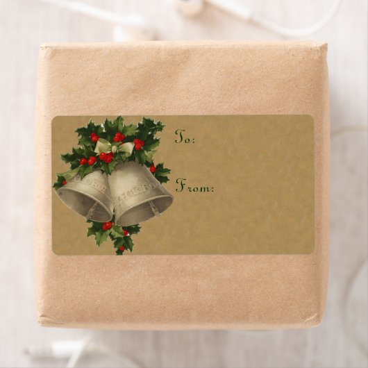 Victoriaans kerstballabels etiket (Insitu)