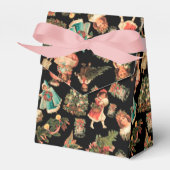 Victoriaans kerstbekerdoos bedankdoosjes (Voorkant Zijde)