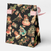 Victoriaans kerstbekerdoos bedankdoosjes (Achterkant)