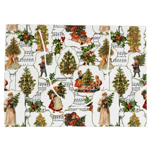 Victoriaans kerstbomen, Holly & Music Groot Cadeauzakje (Achterkant)