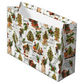 Victoriaans kerstbomen, Holly & Music Groot Cadeauzakje (Voorkant Gekanteld)