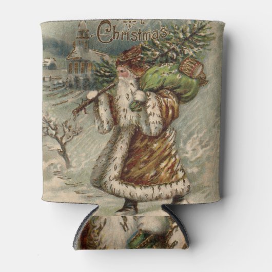 Victoriaans kerstboom blikjeskoeler (Voorkant)