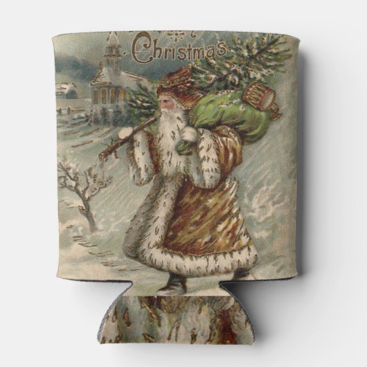 Victoriaans kerstboom blikjeskoeler (Achterkant)