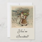 Victoriaans kerstboom kaart (Voorkant)