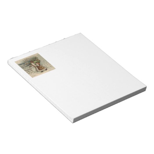 Victoriaans kerstboom notitieblok (Schuin)