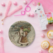 Victoriaans kerstboom papieren bordje (Feest)