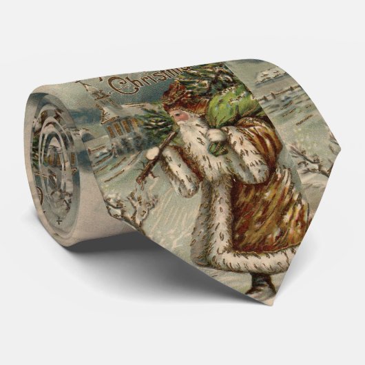 Victoriaans kerstboom stropdas (Opgerold)