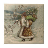 Victoriaans kerstboom tegeltje (Voorkant)