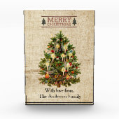 Victoriaans kerstboomfotoblok fotoblokken (Voorkant)