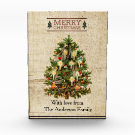 Victoriaans kerstboomfotoblok fotoblokken