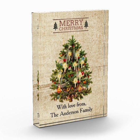 Victoriaans kerstboomfotoblok fotoblokken (Links)