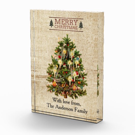 Victoriaans kerstboomfotoblok fotoblokken (Rechts)