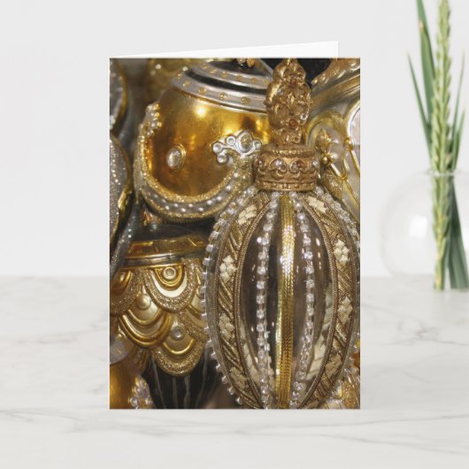 Victoriaans kerstboomkleuren feestdagen kaart (Voorkant)