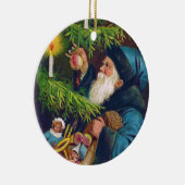 Victoriaans kerstboomornament keramisch ornament (Rechts)