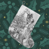 Victoriaans kerstboomster grote kerstsok