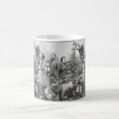 Victoriaans kerstboomster koffiemok (Center)