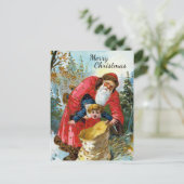  Victoriaans kerstBriefkaart Briefkaart (Staand voorkant)