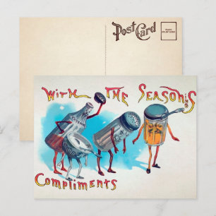  Victoriaans kerstBriefkaart Briefkaart