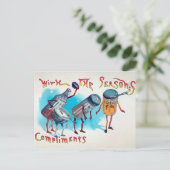 Victoriaans kerstBriefkaart Briefkaart (Staand voorkant)