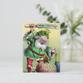  Victoriaans kerstBriefkaart Briefkaart (Staand voorkant)