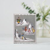  Victoriaans kerstBriefkaart Briefkaart (Staand voorkant)