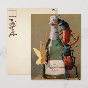 Victoriaans kerstBriefkaart Briefkaart