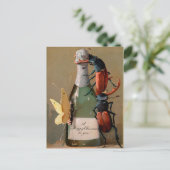  Victoriaans kerstBriefkaart Briefkaart (Staand voorkant)